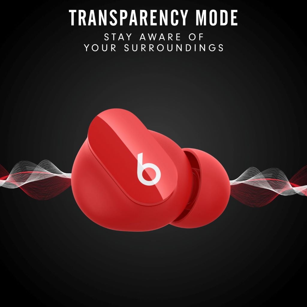 Beats by Dr. Dre Studio Buds True Wireless Bluetooth Earbud Headphones Type, Red - Image 4