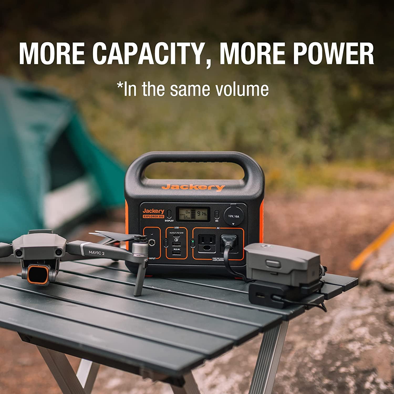 Jackery Explorer 290 Plus Portable Power Station with Automobile Battery Charging Cable - Image 6