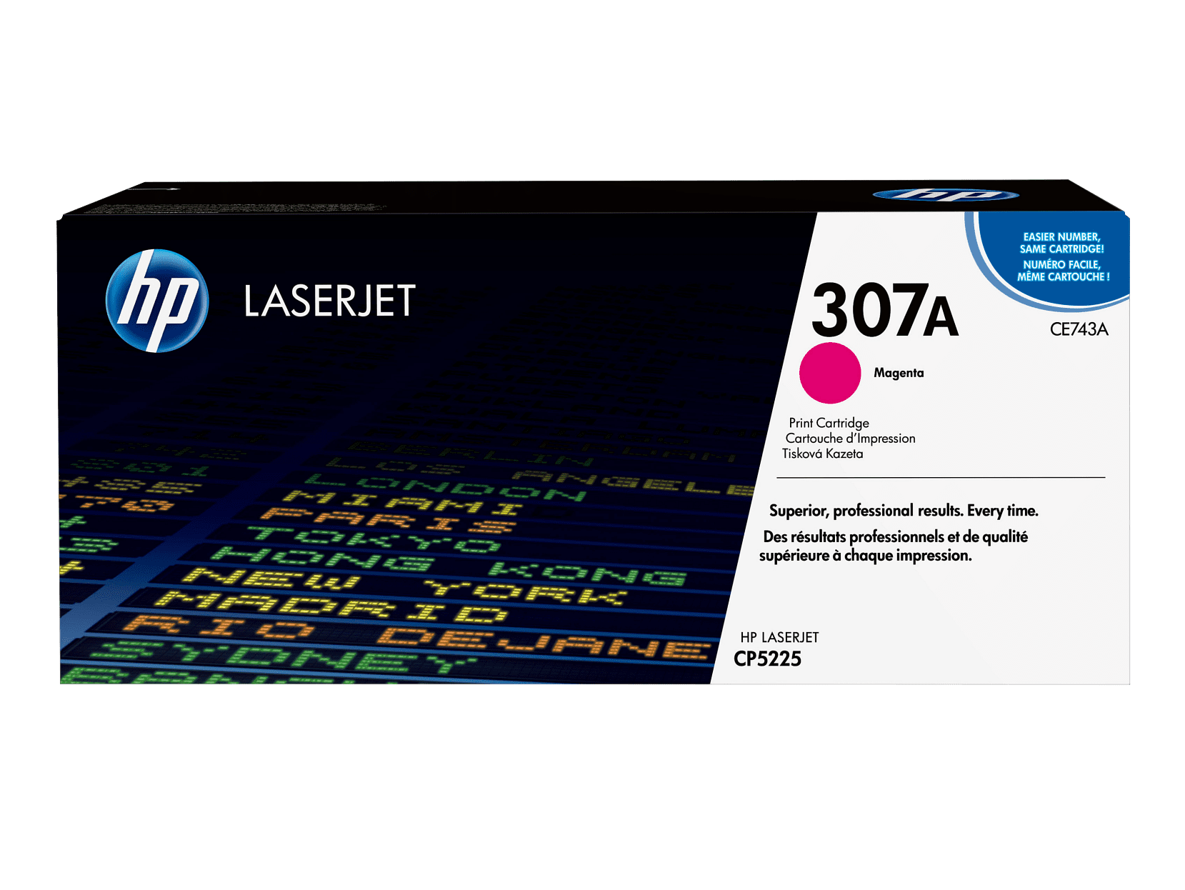 HP 307A Magenta Original LaserJet Toner Cartridge, ~7,300 pages, CE743A - Image 2
