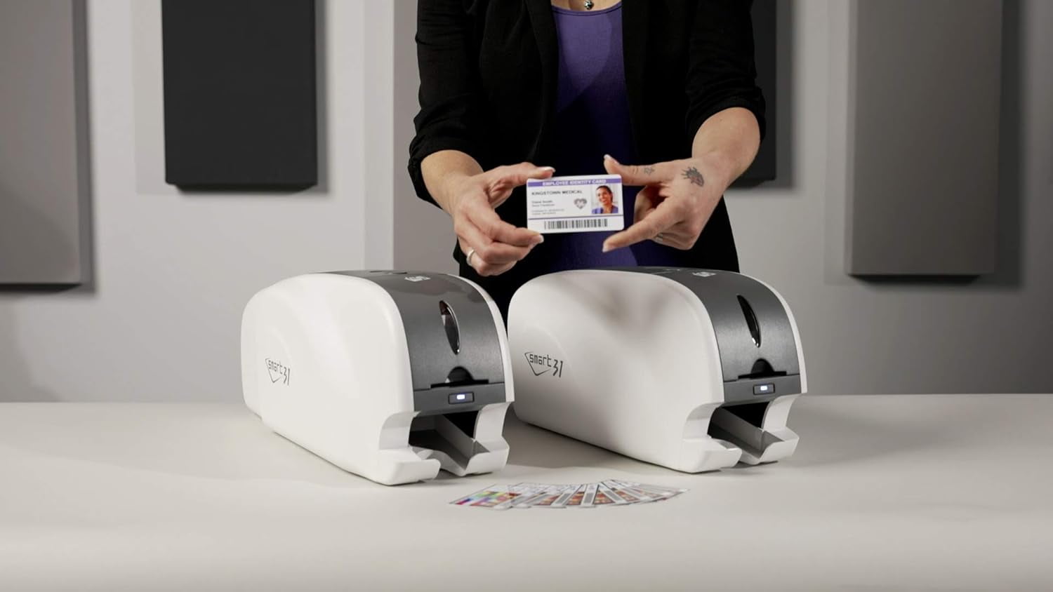 IDP SMART-31D Duplex ID Card Printer Kit: Includes Printer, Color Ribbon, 100 Cards and Software (23 sec/card YMCKO) (5 sec/card Mono) (300 dpi) (USB) - Image 6