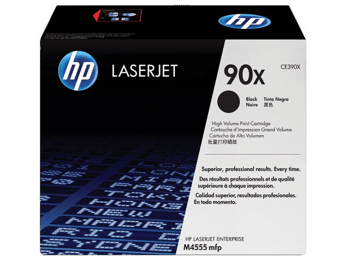HP 90X High Yield Black Original LaserJet Toner Cartridge, ~24,000 pages, CE390X - Image 2