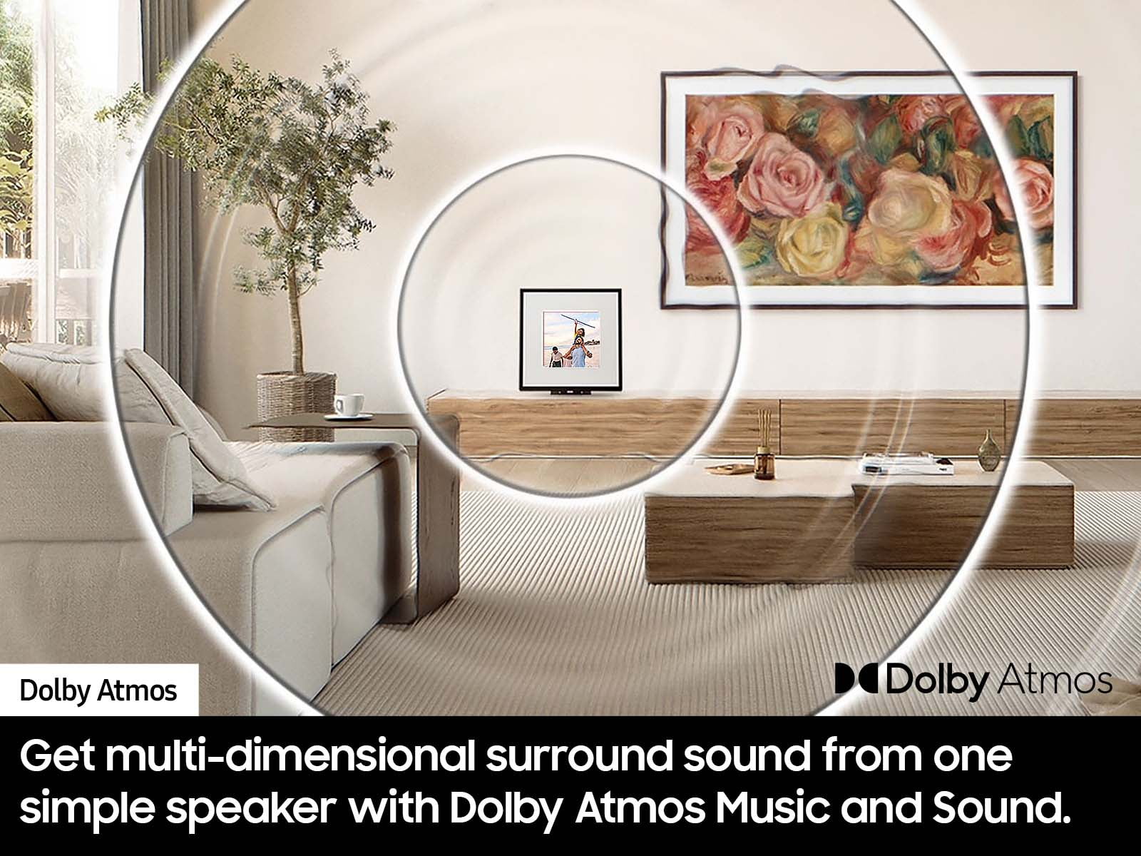 SAMSUNG Music Frame Dolby ATMOS Smart Speaker - HW-LS60D/ZA - Image 3
