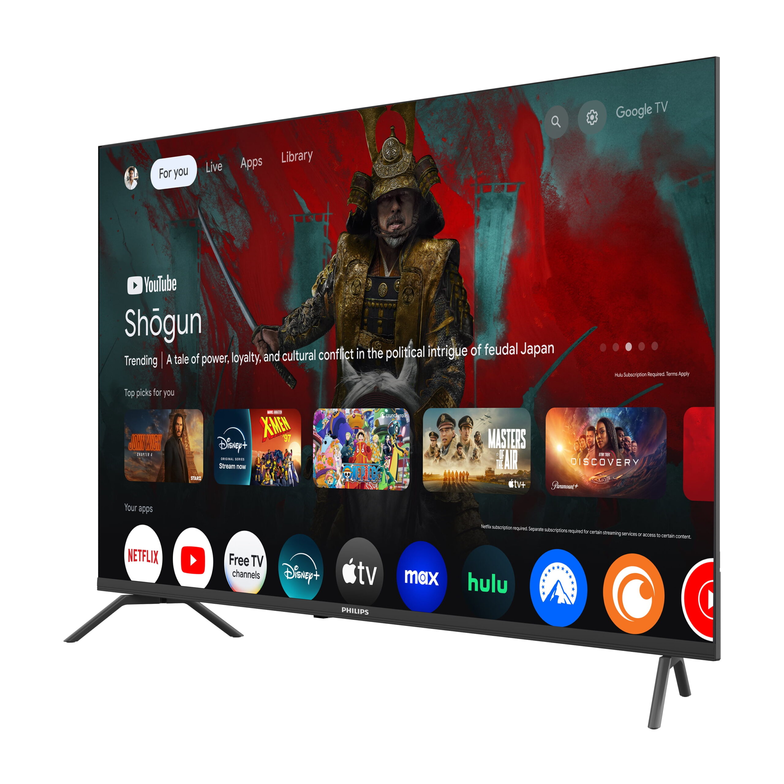 Philips 60" Class 4K Ultra HD (2160p) Google Smart LED TV (60PUL7555/F7) - Image 3