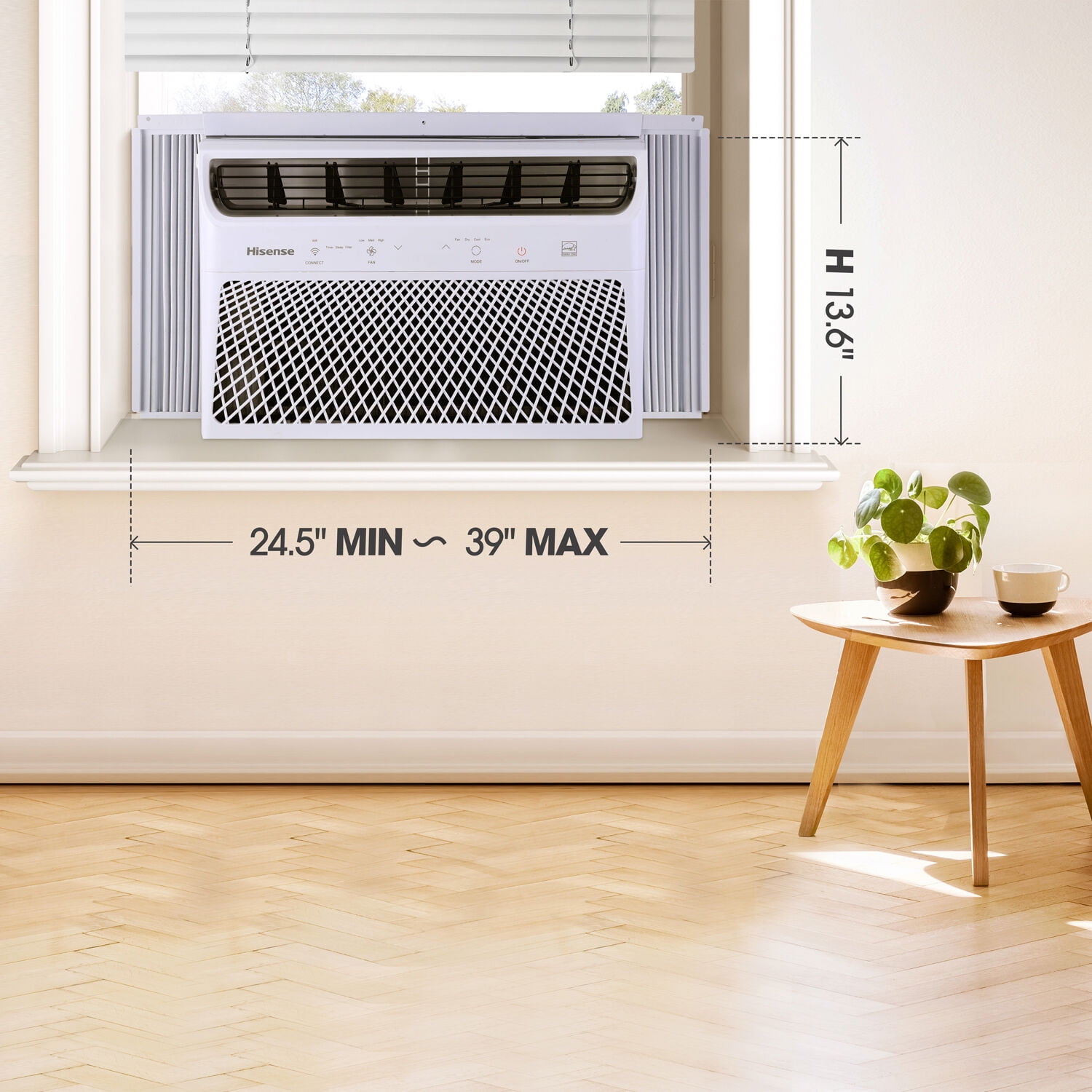 Hisense 8,000 BTU 350 Sq ft Smart Window Inverter Air Conditioner with Wi-fi and Remote Control, AHW0823TW1W - Image 5