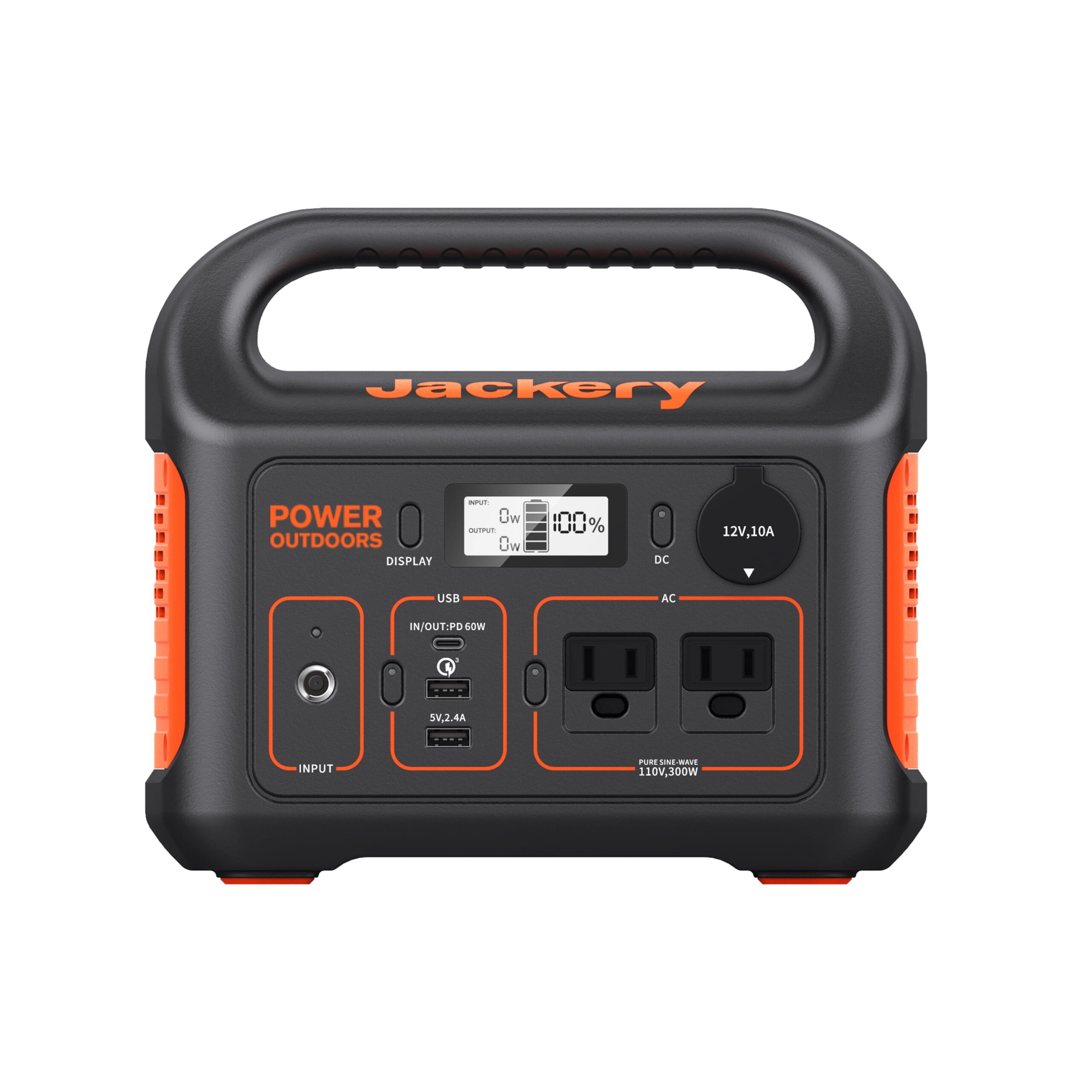 Jackery Explorer 290 Plus Portable Power Station with Automobile Battery Charging Cable - Image 2