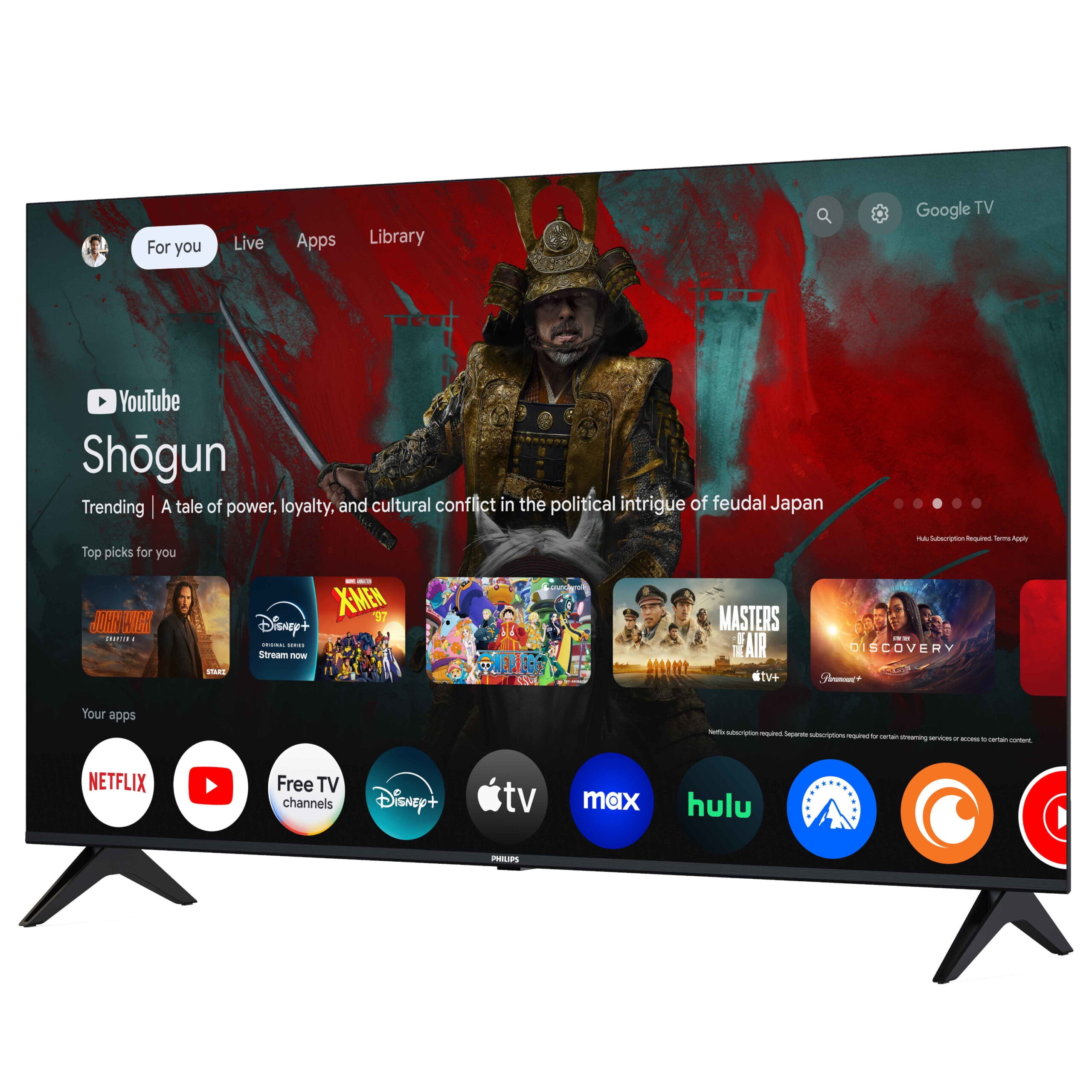 Philips 50" Class 4K Ultra HD (2160p) Google Smart LED TV (50PUL7552/F7) - Image 2