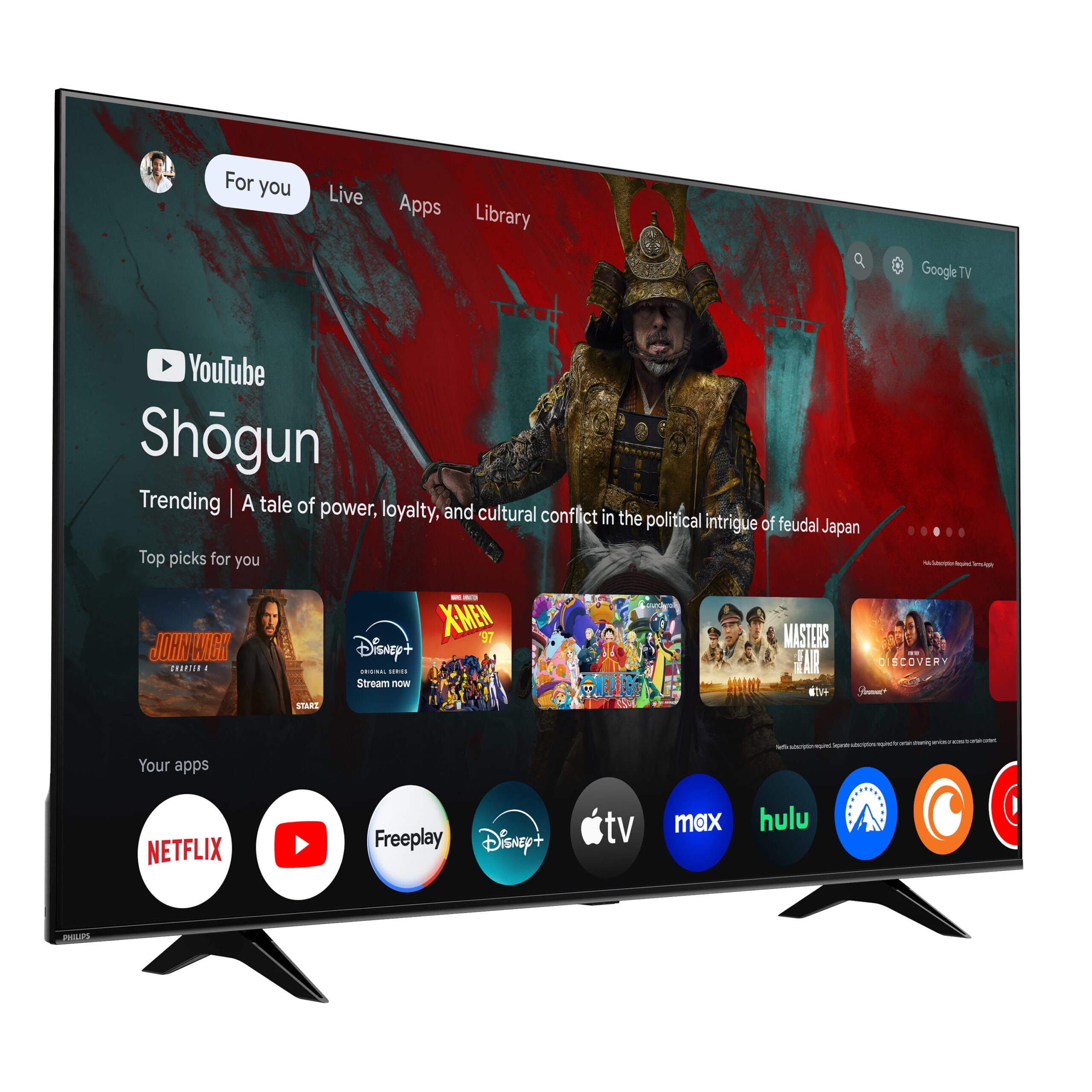 Philips 65" Class 4K Ultra HD (2160p) Google Smart LED Television (65PUL7552/F7) - Image 3