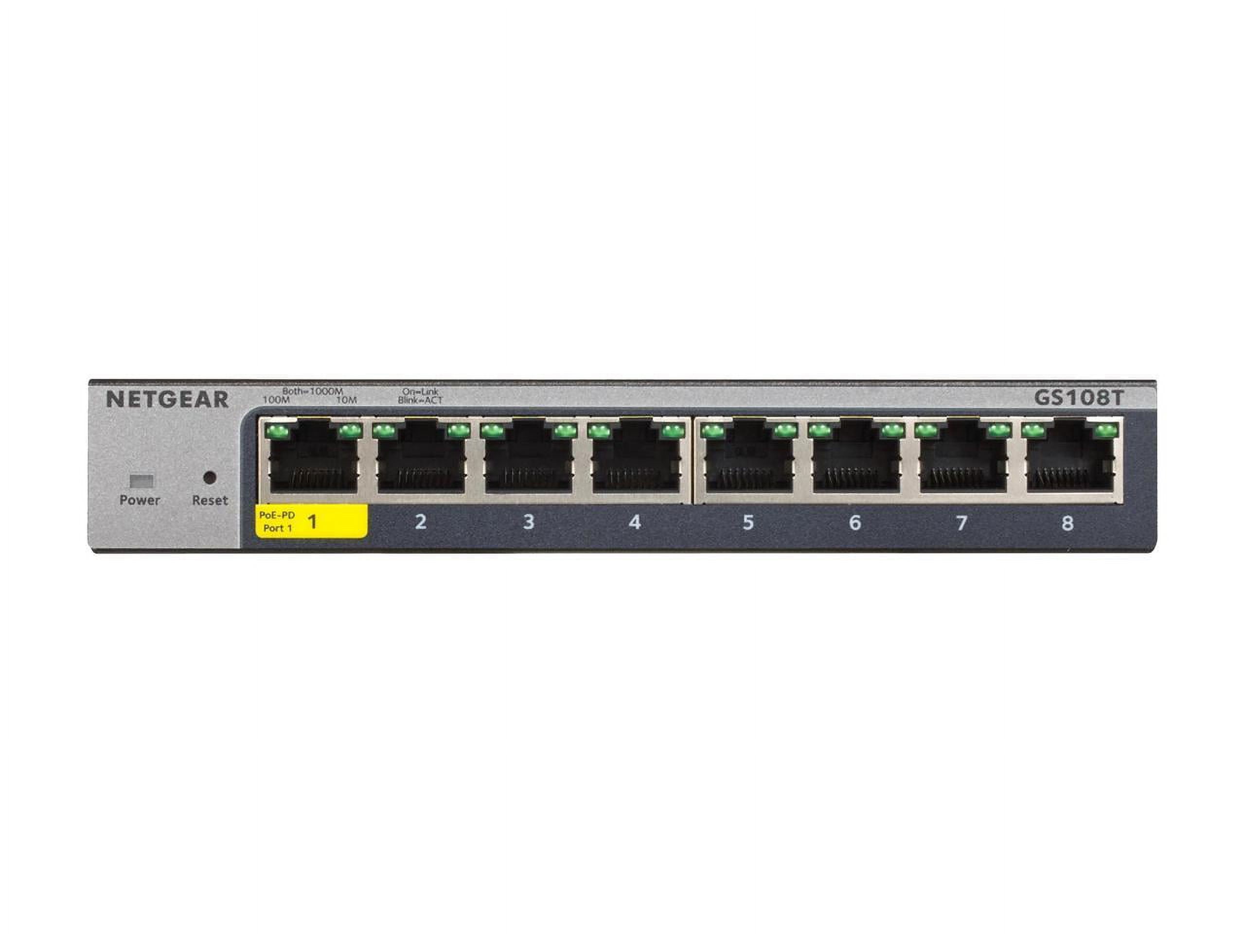 Netgear® 8-Port Gigabit Smart Managed Pro Switch, GS108T-300NAS - Image 3