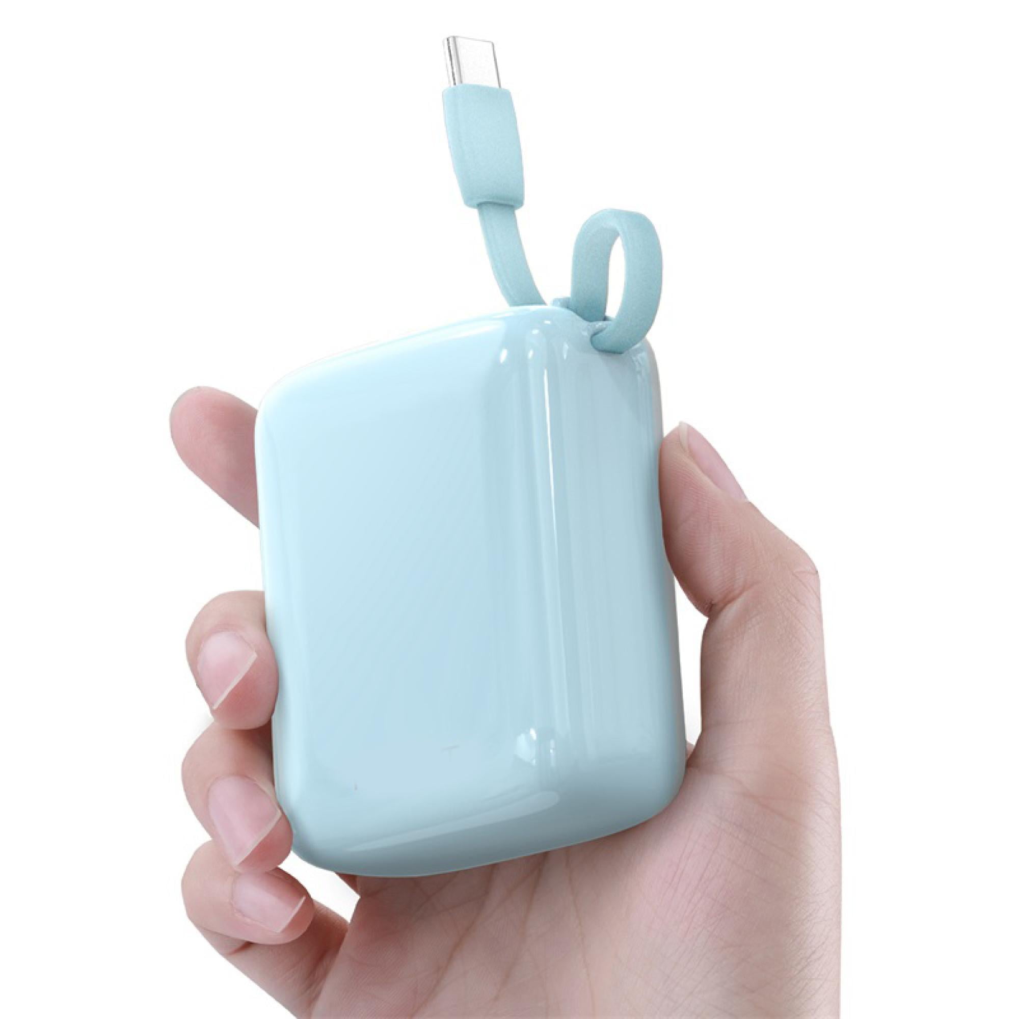 2-Pack 10,000 mAh Portable Power Banks with Built-In USB‑C Cable – Dual Device Charging, Compact Design Combo - Image 3