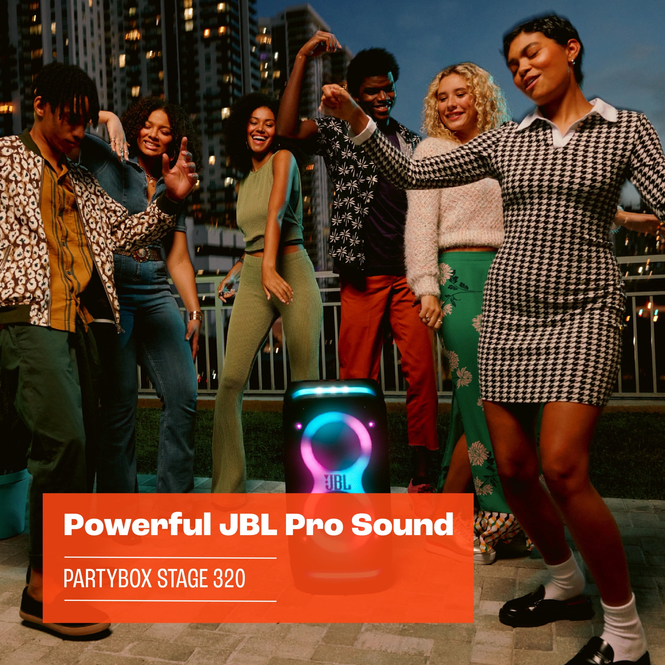 JBL PartyBox Stage 320 - Portable party speaker with wheels - Black - Image 2