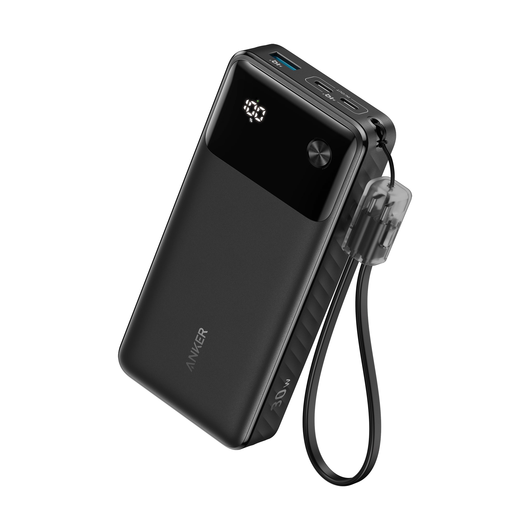 Anker Power Bank with Digital Screen (20,000mAh, 30W, 3-Port)