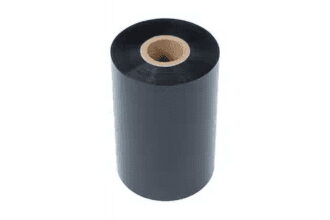 Brother 4.33" Wide Black Thermal Transfer Wax / Resin Ribbon, 600m Roll, 12 Rolls