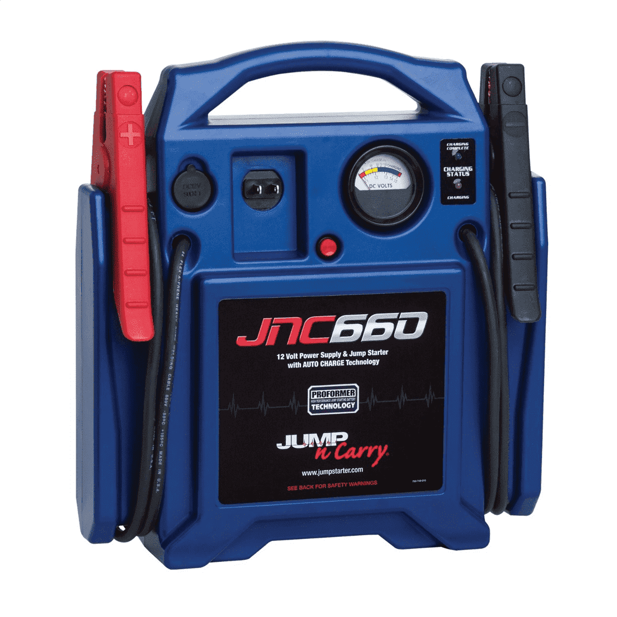 Clore Automotive JNC660 Jump-N-Carry 1700 Peak Amp 12 Volt Jump Starter