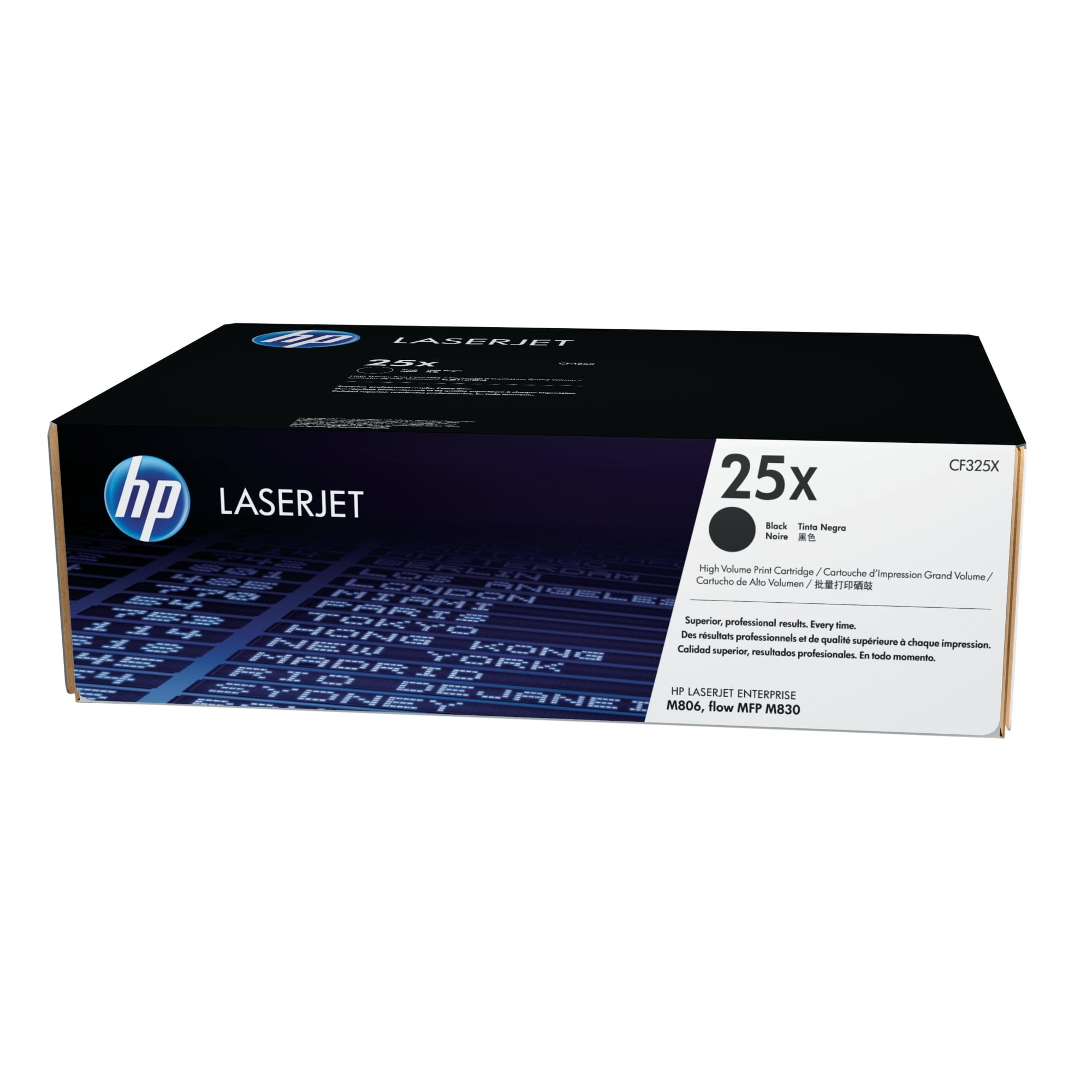 HP 25X High Yield Black Original LaserJet Toner Cartridge, ~34,500 pages, CF325X