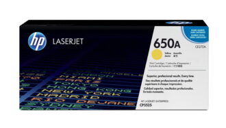 HP 650A Yellow Original LaserJet Toner Cartridge, ~15,000 pages, CE272A