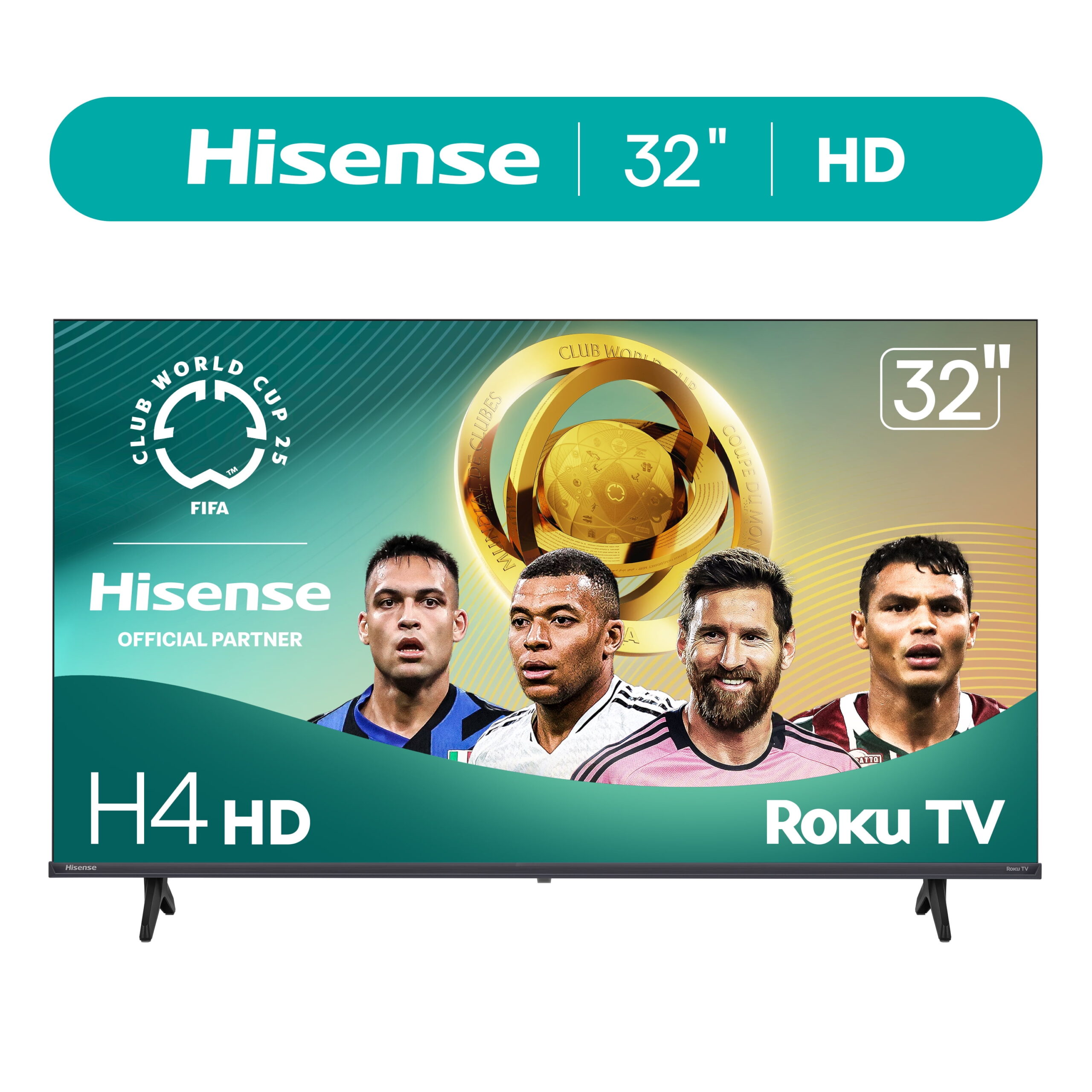 Hisense 32-Inch Class H4 Series HD Roku Smart TV (32H4030F3) - 720P HD LCD Screen, LED TV, DTS TruSurround Sound, Motion Rate 120, Gmaing Mode