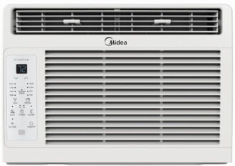 Midea 5,000 BTU Window Air Conditioner, Cools Up To 150 Sq Ft, Remote, Programmable Timer, White