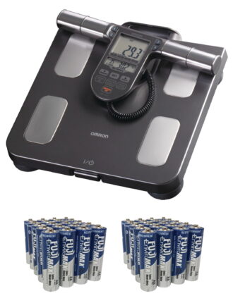 Omron HBF-514C Body Composition Monitor + Scale with 7 Fitness Indicators (90-day Memory) & Fiji AA 40 PK