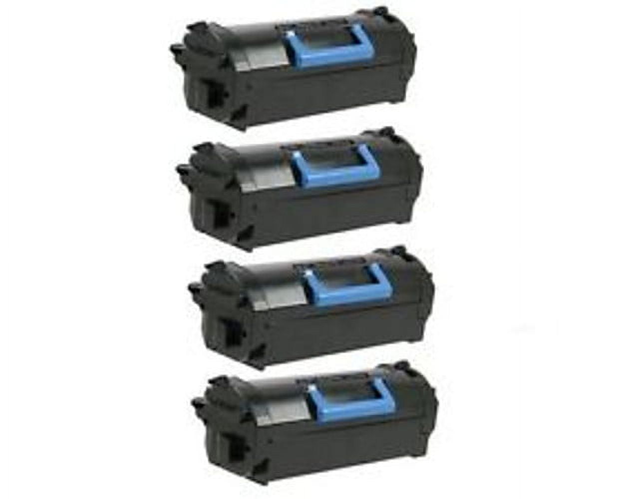 Remanufactured Dell 331-9756 (X5GDJ) toner cartridges - high capacity black - 4-pack