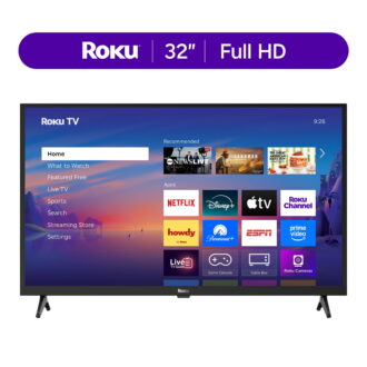 Roku Smart TV 2025 – 32-Inch Select Series, 1080p Full HD TV – Roku TV with Voice Remote