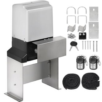 KFFKFF Sliding Door Opener AC1400 3100 lbs With 2 Remotes, Travel Speed 43 ft/min, Base Model