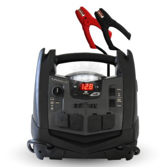 Schumacher Electric 1500A Car Battery Jump Starter and Portable Power Station, 150-PSI Compressor, 200 Continuous/400 Peak Watt Inverter, 12V, SJ1427