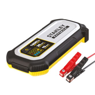 Stanley FatMax 1800A Lithium Jump Starter with 30W USB-C-PD In/Out and 15W USB-A Out, Includes Clamps