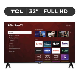 TCL 32” Class S3 (32S357) Full HD 1080p LED Smart TV with Roku TV