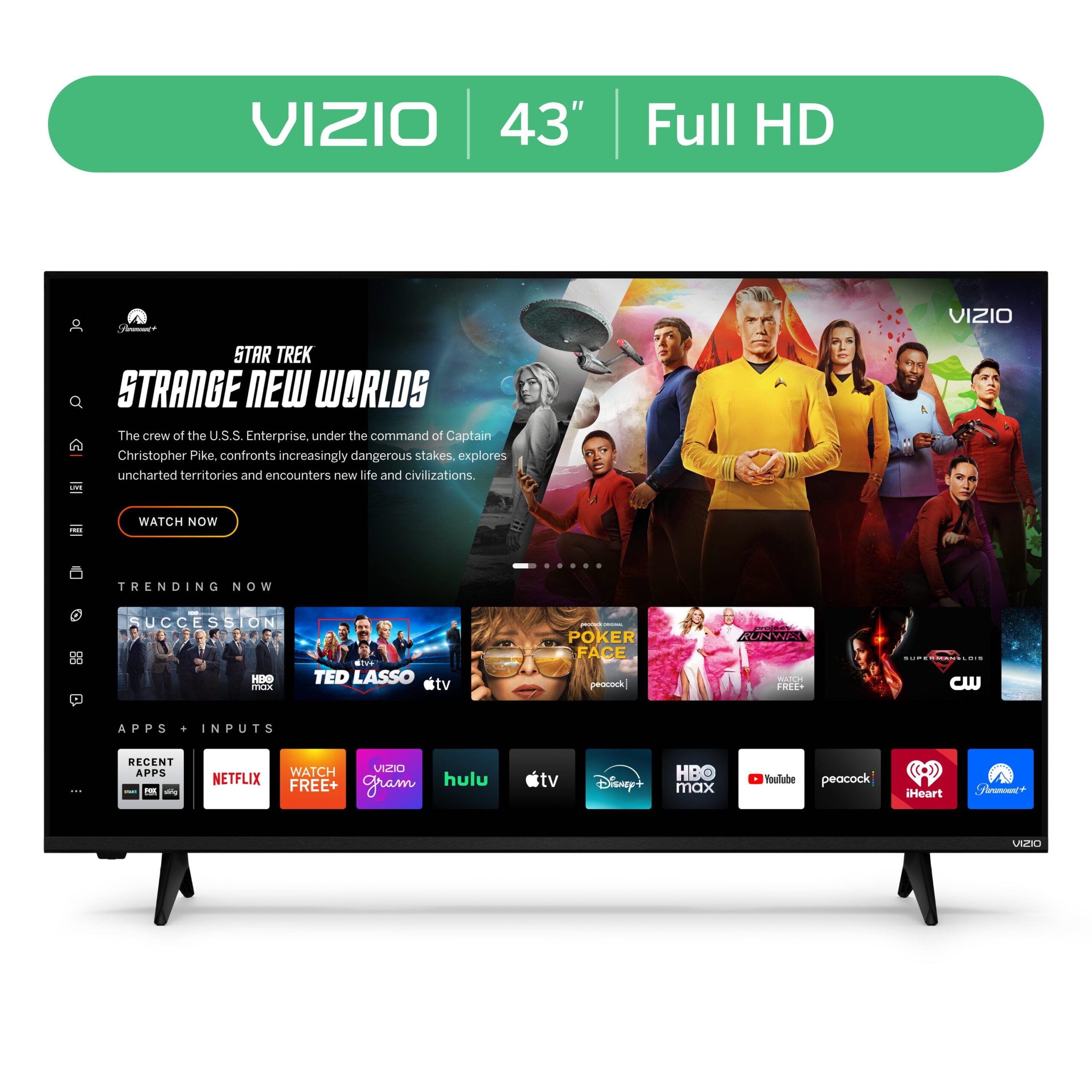 VIZIO 43” Class Full HD 1080p LED Smart TV (VFD43M-08)