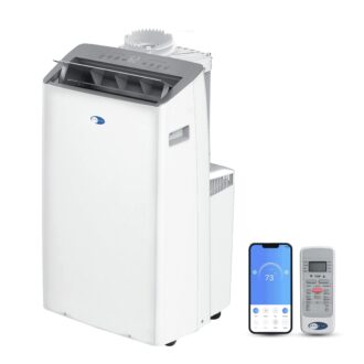 Whynter NEX Inverter Dual Hose Cooling Portable Air Conditioner with Smart Wi-Fi, Dehumidifier, and Fan, 600 sq ft Efficiency ARC-1230WN