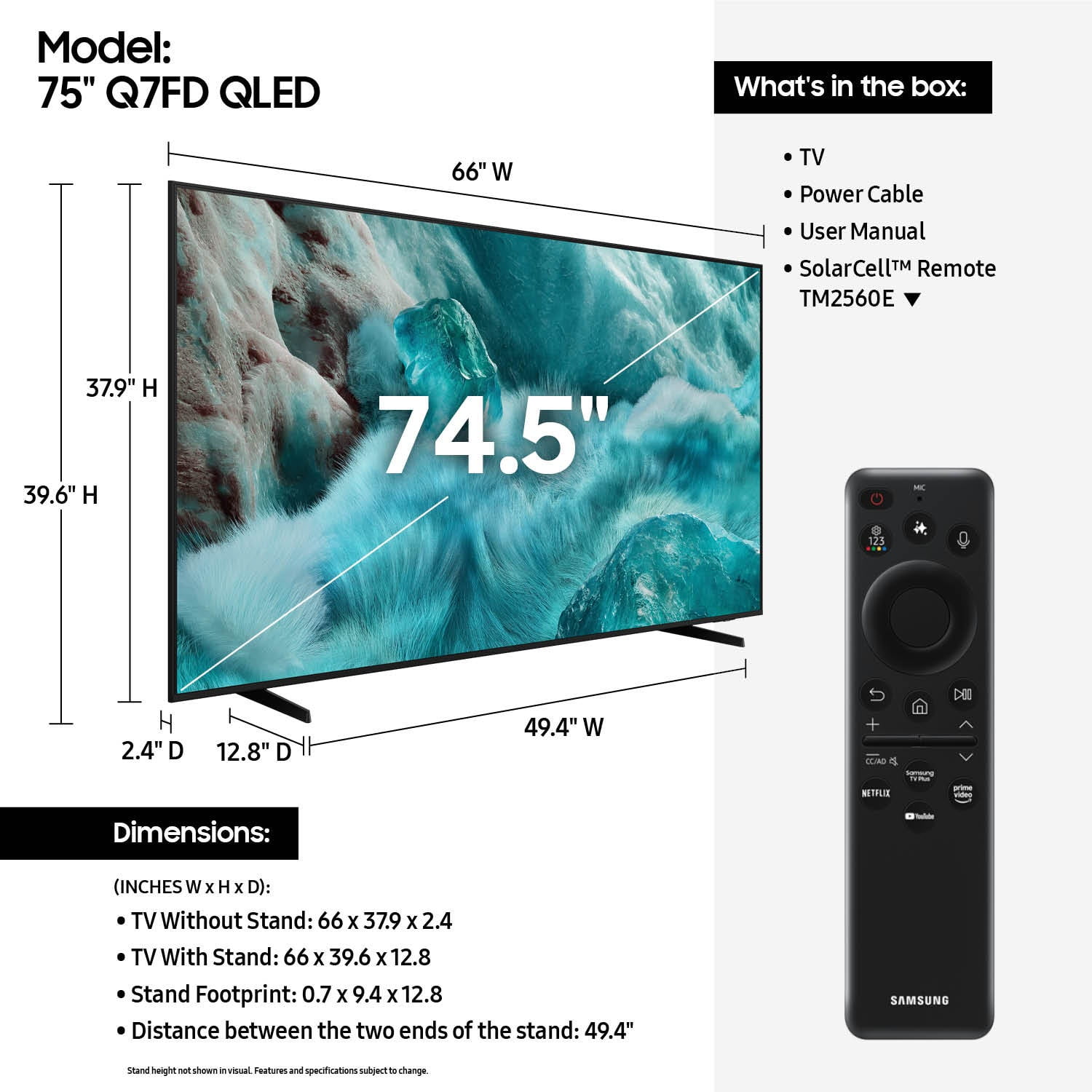 Samsung 75" Class QLED Q7FB 4K Samsung Vision AI Smart TV 2025 - QN75Q7FBAFXZA - Image 5