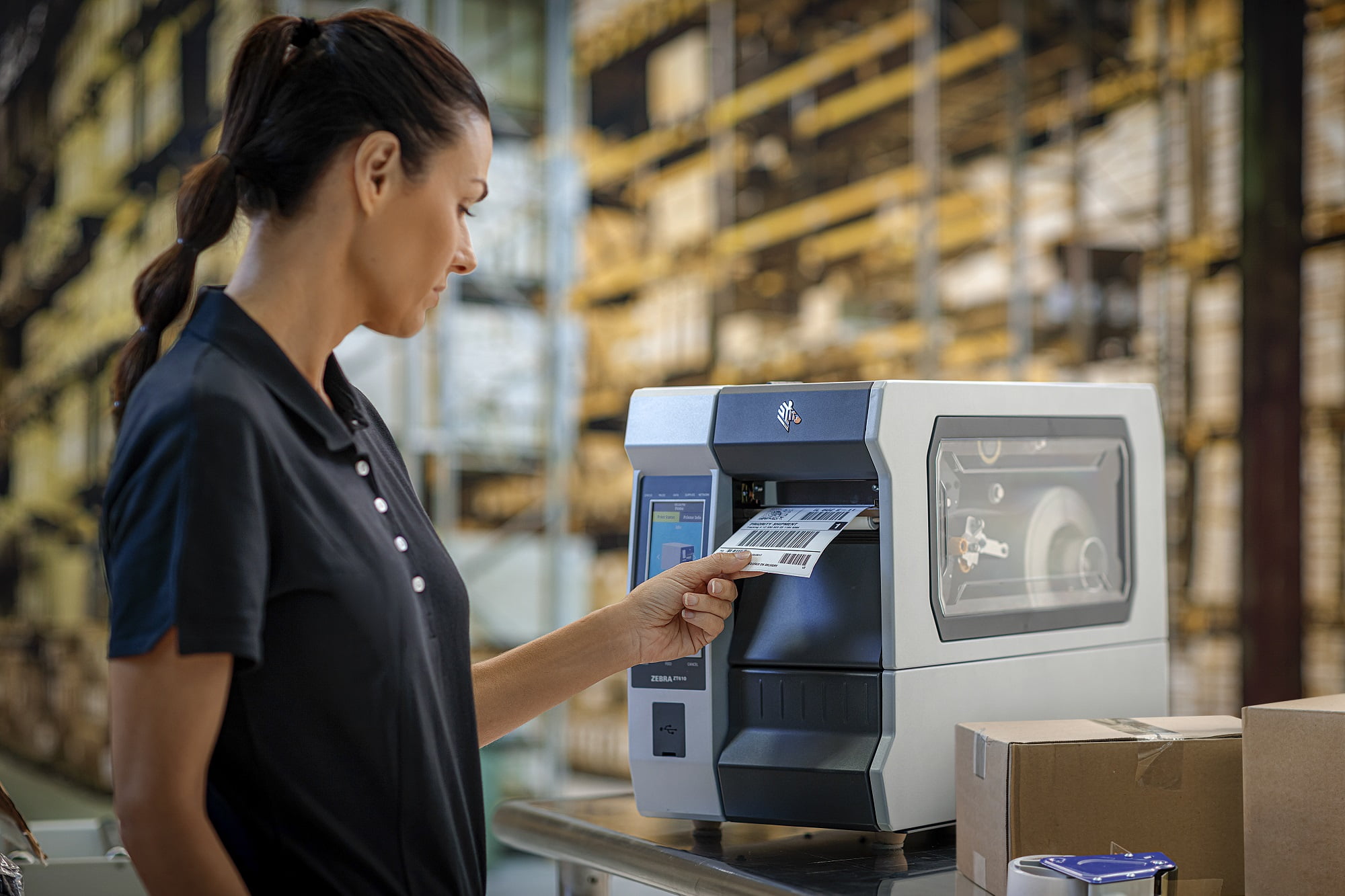 Zebra Thermal Transfer Resin Ribbon, 6.85" x 1476' with 1" Core, 6 Ribbons - Image 3