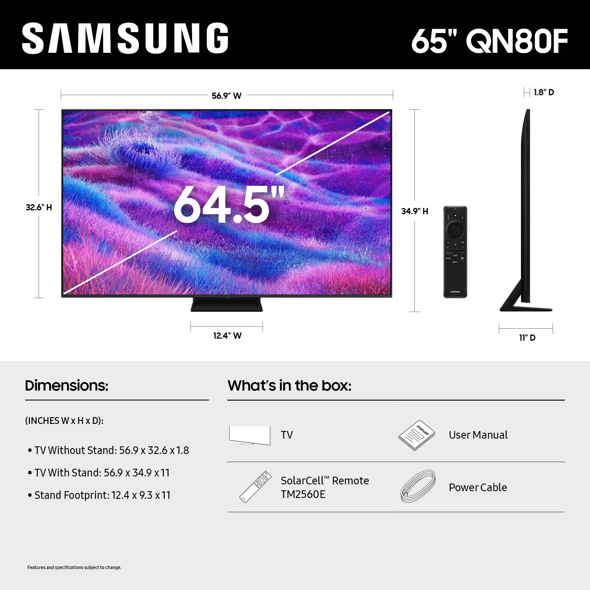 Samsung 65” Class Neo QLED 4K QN80F Samsung Vision AI Mini LED Smart TV 2025 - QN65QN80FAFXZA - Image 5