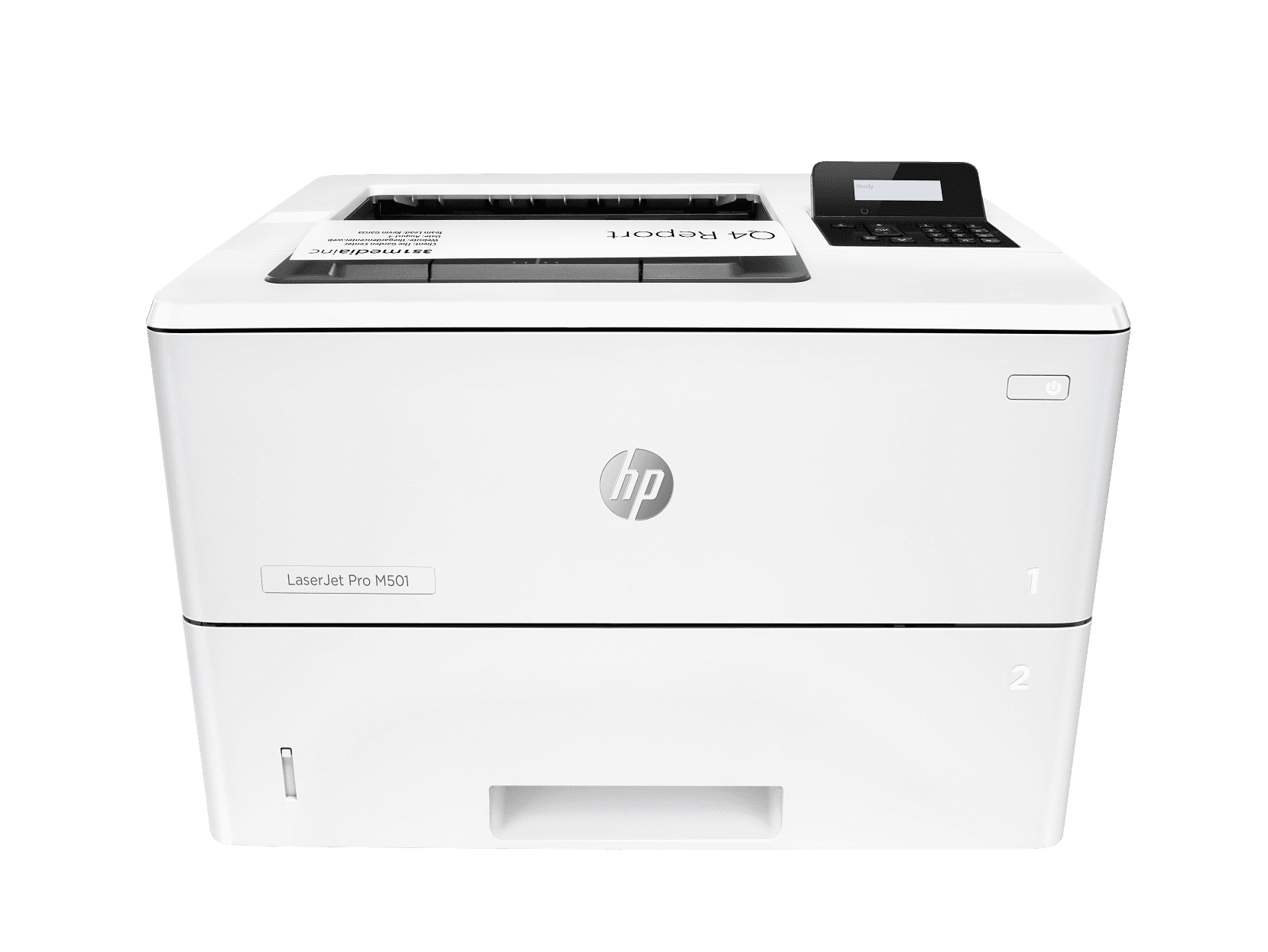 HP LaserJet Pro M501dn Laser Printer, Black And White Mobile Print Up to 100,000 - Image 2