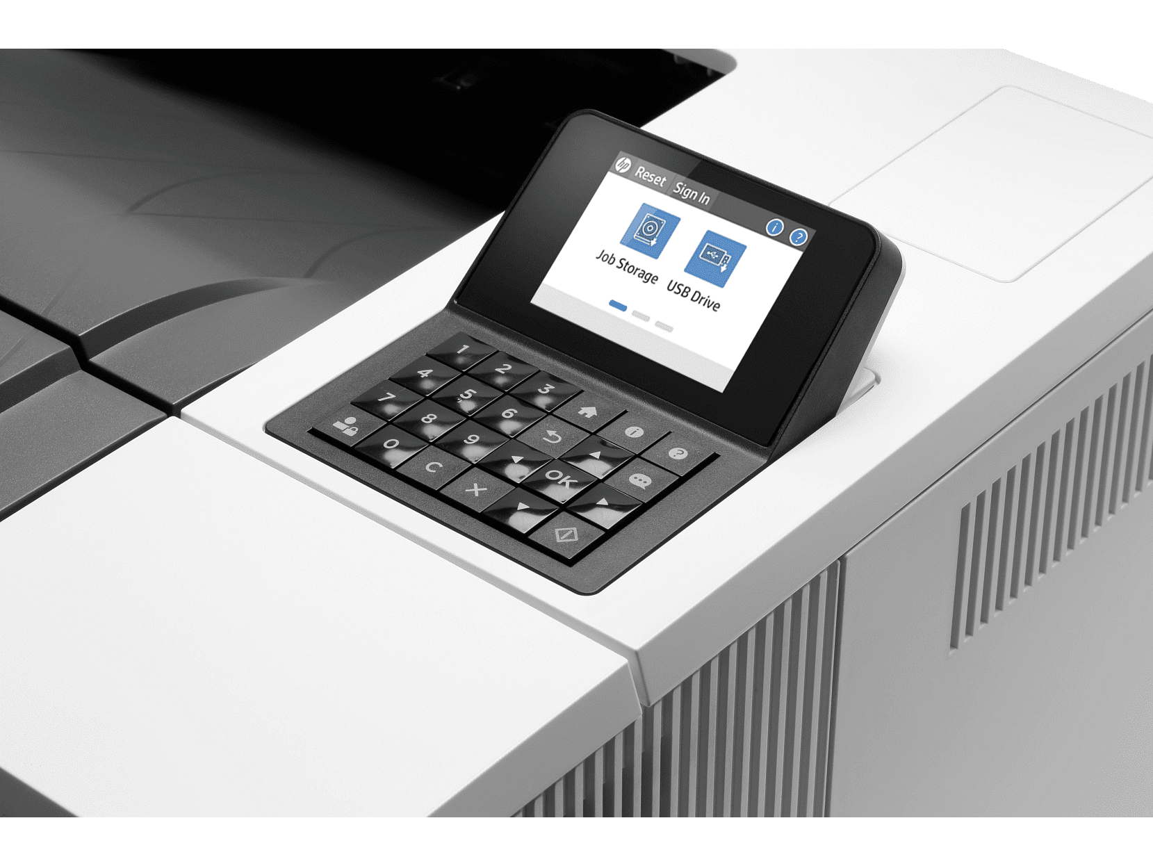 HP LaserJet Enterprise M507n Laser Printer, Black And White Mobile Print Up to - Image 3