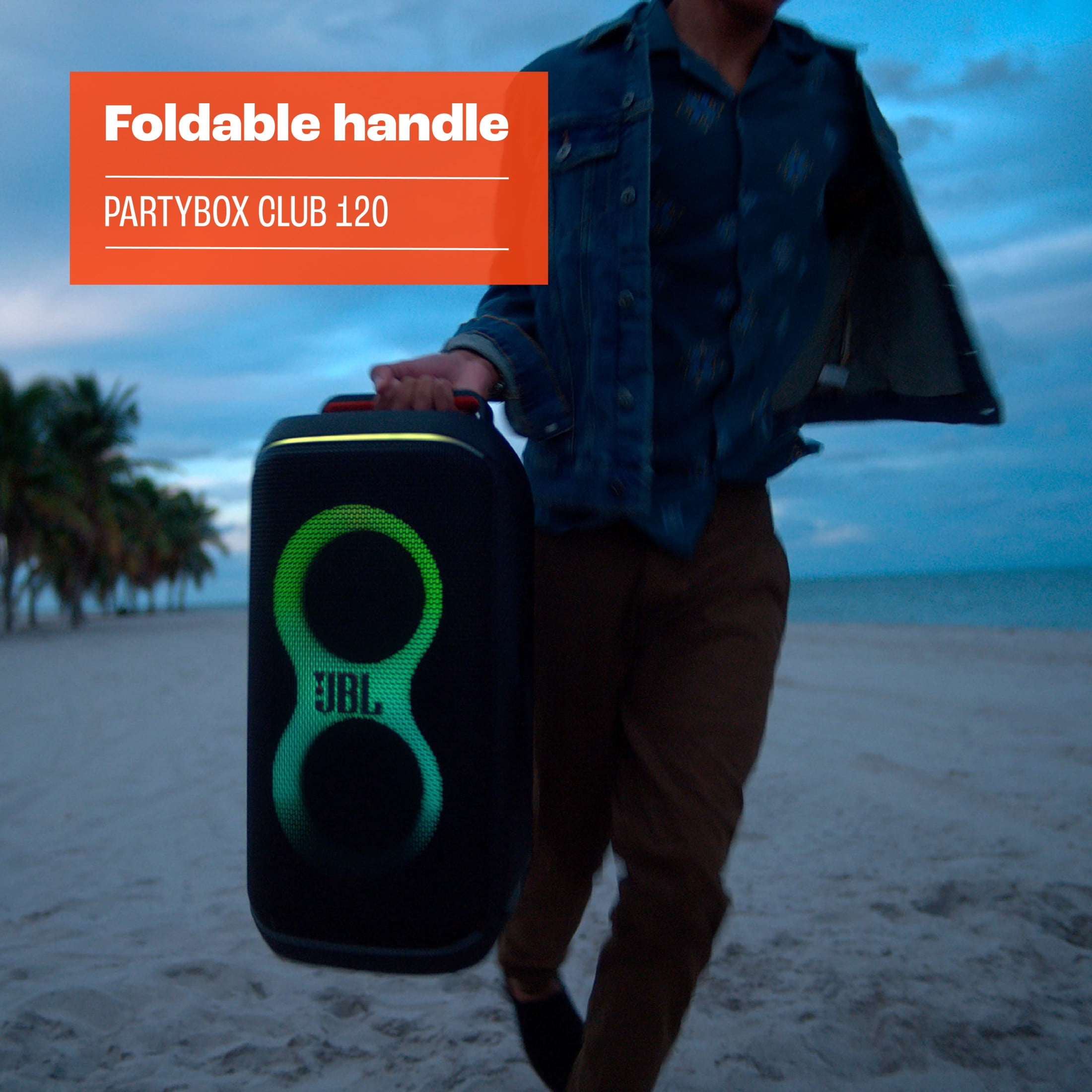 JBL PartyBox Club 120 - Portable party speaker with adaptive futuristic lightshow - White - Image 4