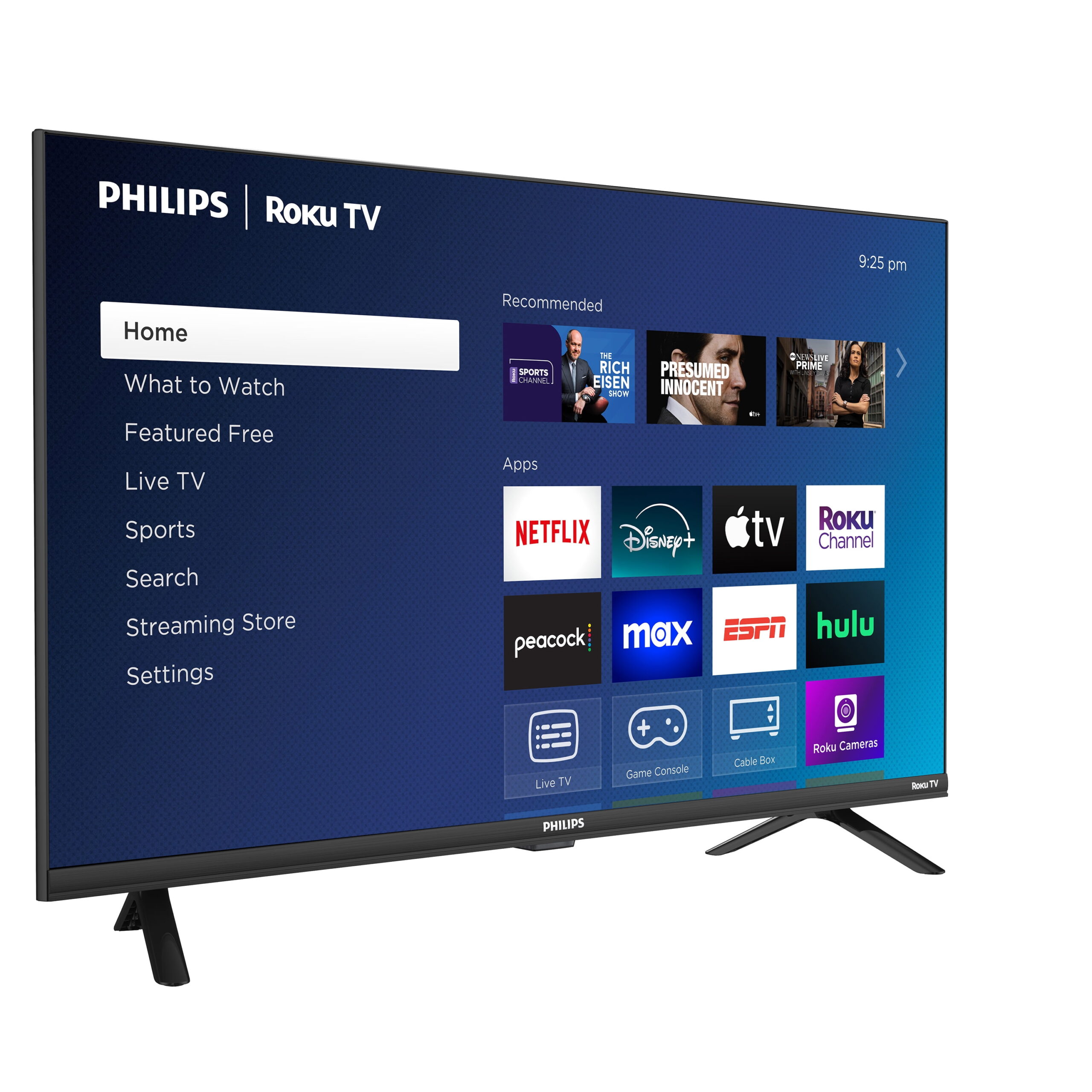 Philips 32" Class HD (720P) Smart Roku Borderless LED TV (32PFL6452/F7) (New) - Image 2