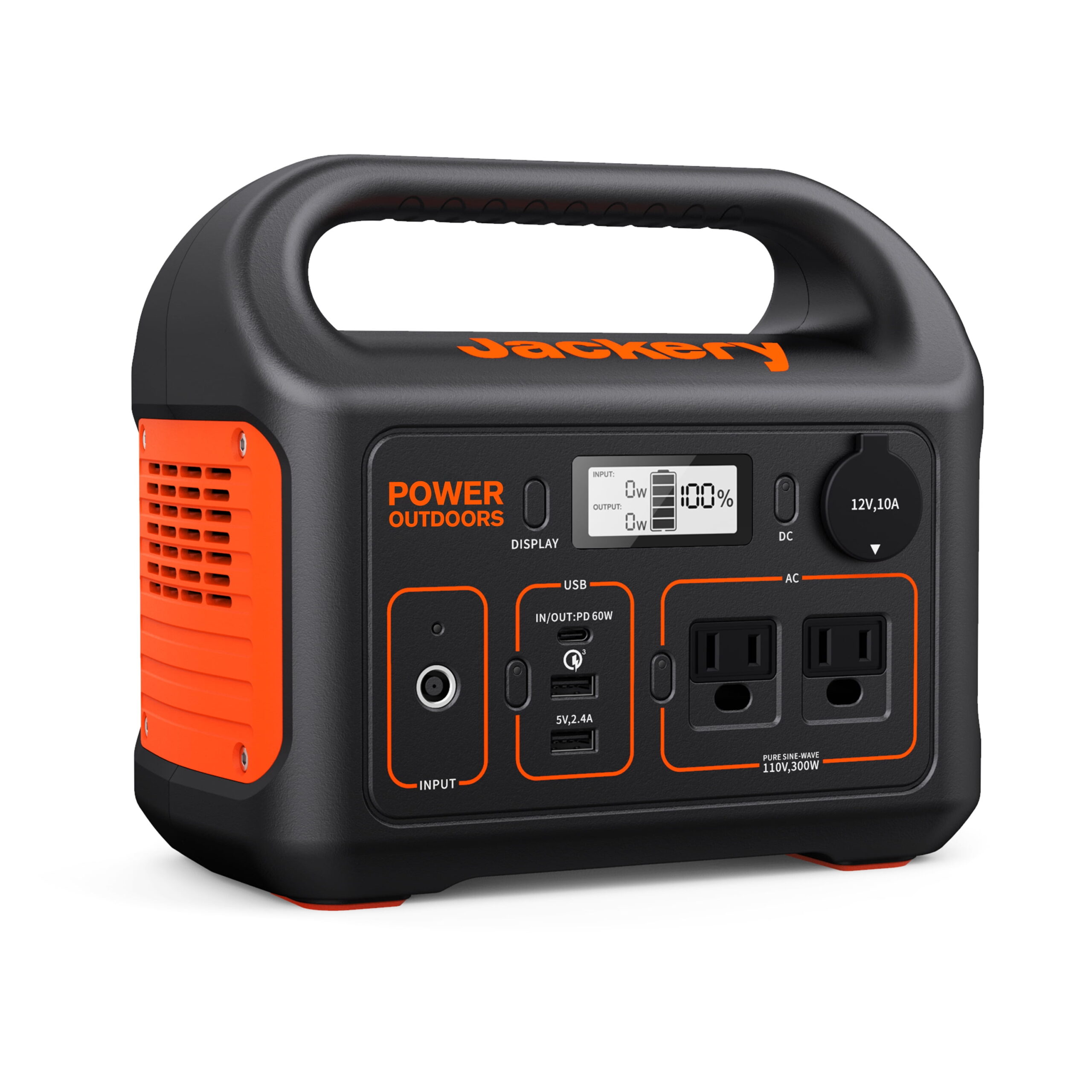 Jackery Explorer 290 Plus Portable Power Station with Automobile Battery Charging Cable - Image 4