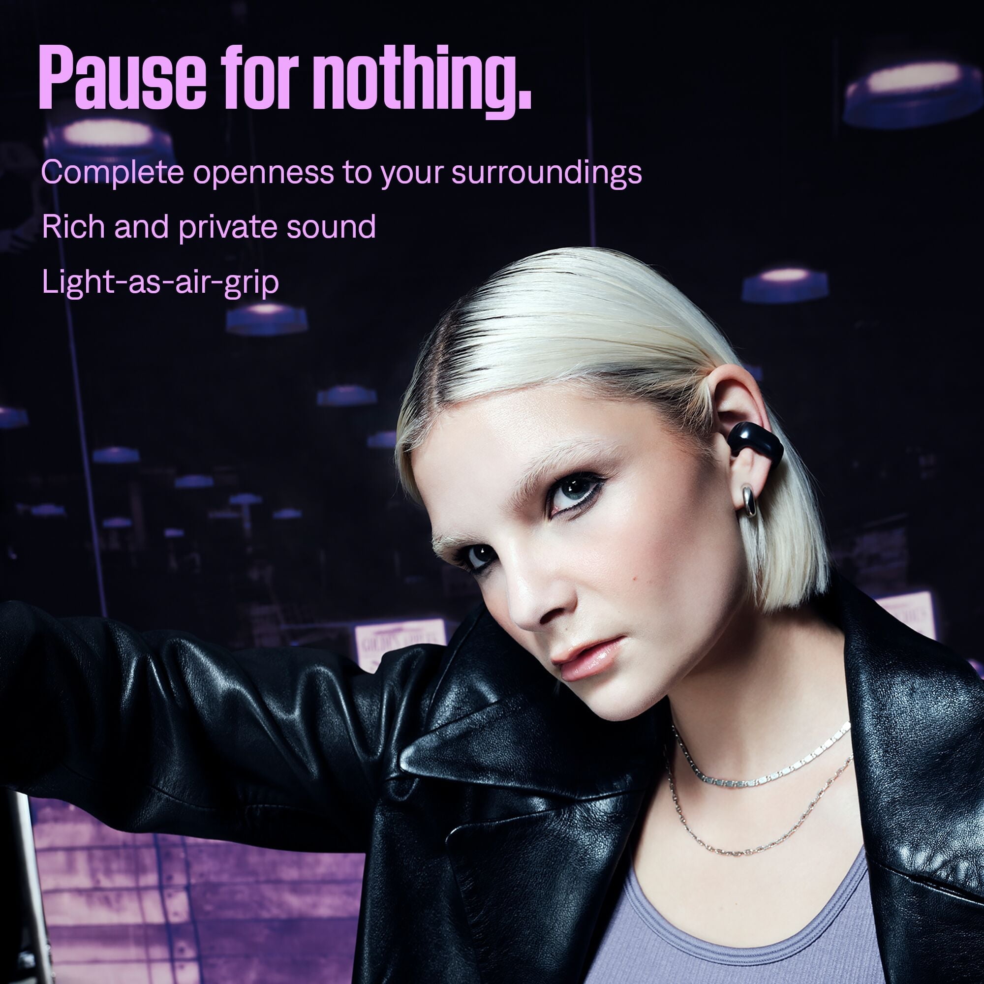 Bose 881046-001R Ultra Open-Ear True Wireless Bluetooth Open Earbuds, Black - Image 2