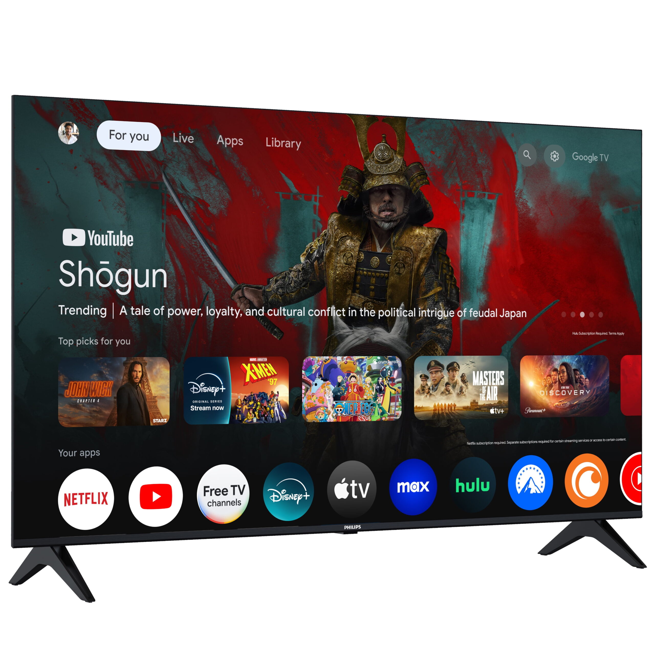 Philips 50" Class 4K Ultra HD (2160p) Google Smart LED TV (50PUL7552/F7) - Image 3